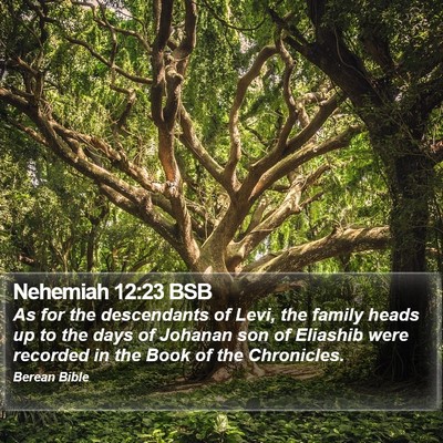 Nehemiah 12:23 BSB Bible Verse Image