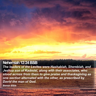 Nehemiah 12:24 BSB Bible Verse Image