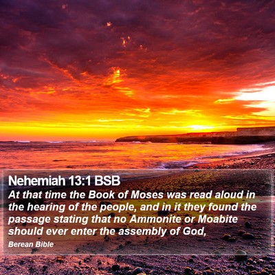 Nehemiah 13:1 BSB Bible Verse Image