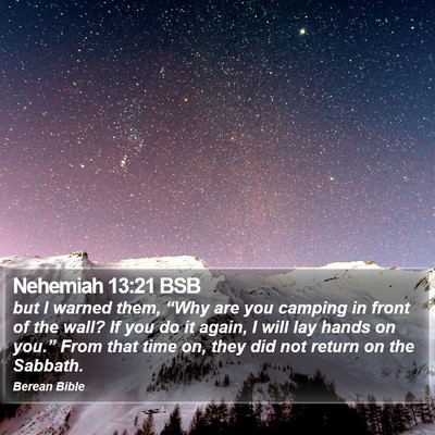Nehemiah 13:21 BSB Bible Verse Image