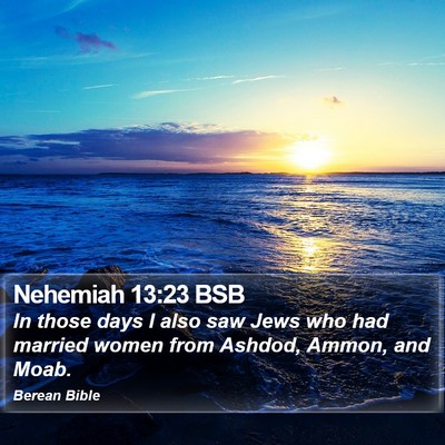Nehemiah 13:23 BSB Bible Verse Image