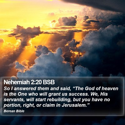 Nehemiah 2:20 BSB Bible Verse Image