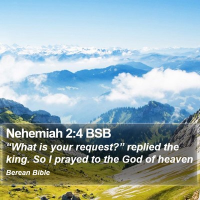 Nehemiah 2:4 BSB Bible Verse Image