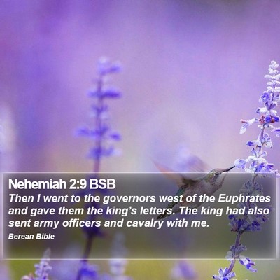 Nehemiah 2:9 BSB Bible Verse Image