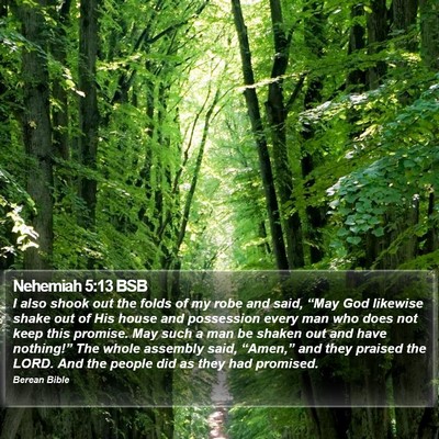 Nehemiah 5:13 BSB Bible Verse Image