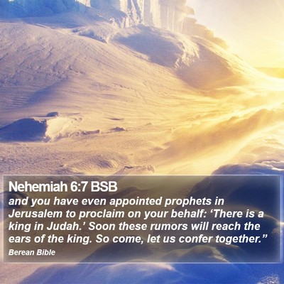 Nehemiah 6:7 BSB Bible Verse Image