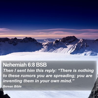 Nehemiah 6:8 BSB Bible Verse Image