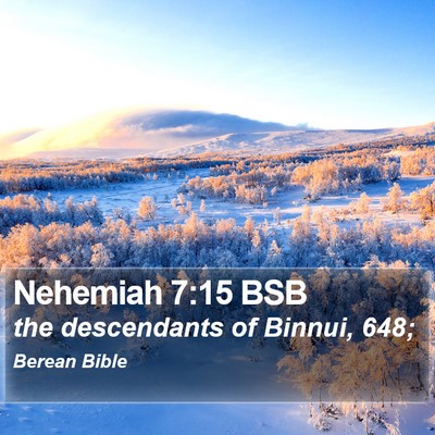 Nehemiah 7:15 BSB Bible Verse Image
