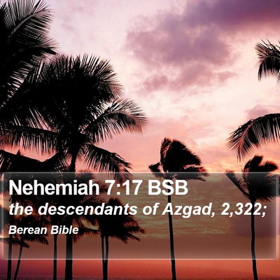Nehemiah 7:17 BSB Bible Verse Image