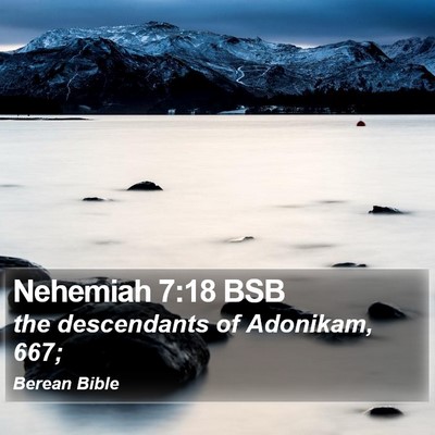 Nehemiah 7:18 BSB Bible Verse Image