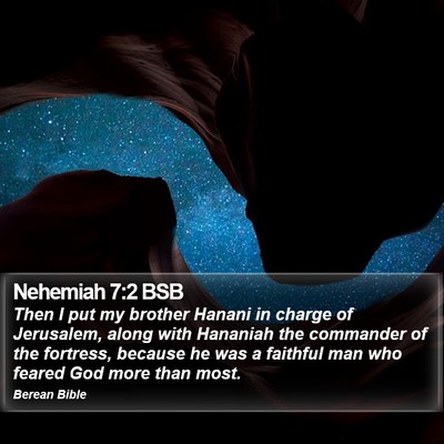 Nehemiah 7:2 BSB Bible Verse Image