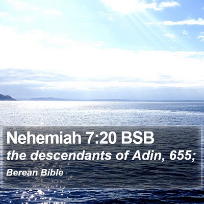 Nehemiah 7:20 BSB Bible Verse Image