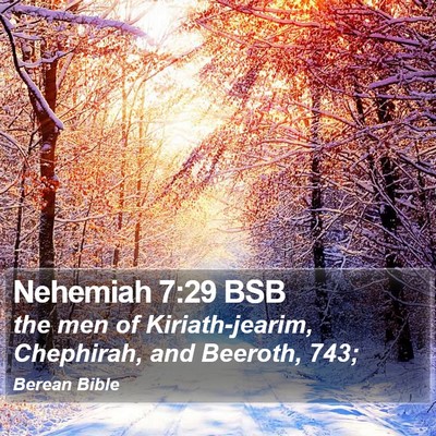 Nehemiah 7:29 BSB Bible Verse Image