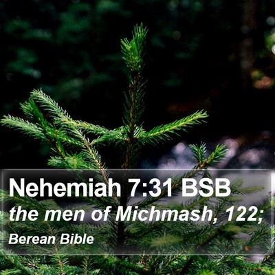 Nehemiah 7:31 BSB Bible Verse Image