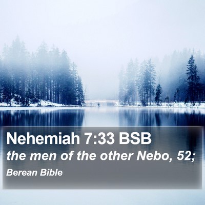 Nehemiah 7:33 BSB Bible Verse Image