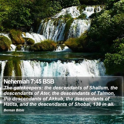 Nehemiah 7:45 BSB Bible Verse Image
