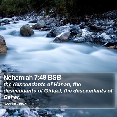 Nehemiah 7:49 BSB Bible Verse Image