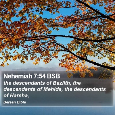 Nehemiah 7:54 BSB Bible Verse Image