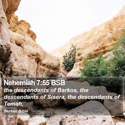 Nehemiah 7:55 BSB Bible Verse Image