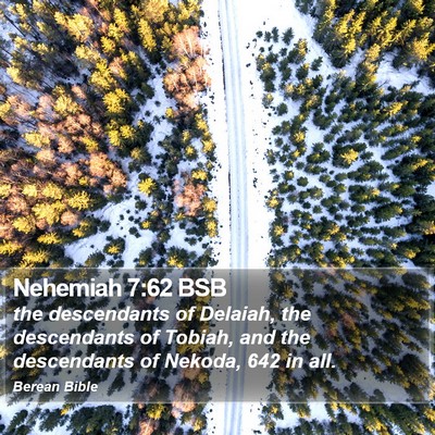 Nehemiah 7:62 BSB Bible Verse Image
