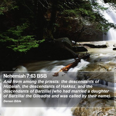 Nehemiah 7:63 BSB Bible Verse Image