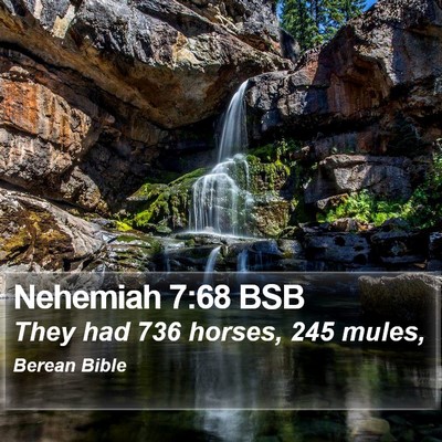 Nehemiah 7:68 BSB Bible Verse Image