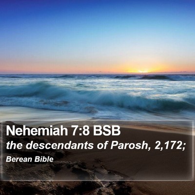 Nehemiah 7:8 BSB Bible Verse Image