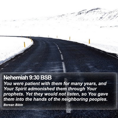Nehemiah 9:30 BSB Bible Verse Image