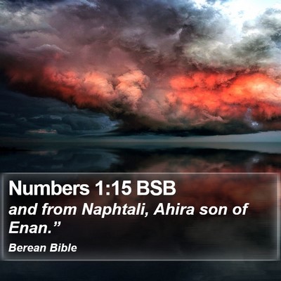 Numbers 1:15 BSB Bible Verse Image