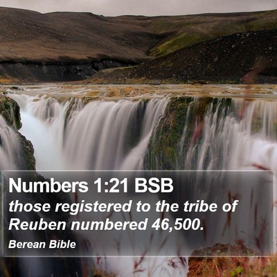 Numbers 1:21 BSB Bible Verse Image