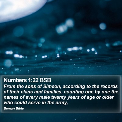 Numbers 1:22 BSB Bible Verse Image