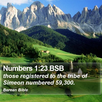 Numbers 1:23 BSB Bible Verse Image