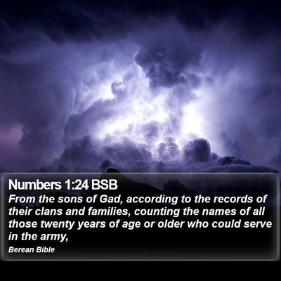 Numbers 1:24 BSB Bible Verse Image