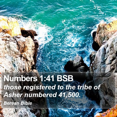Numbers 1:41 BSB Bible Verse Image