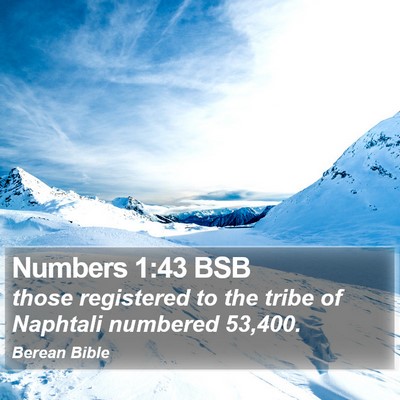 Numbers 1:43 BSB Bible Verse Image