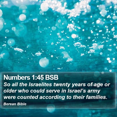 Numbers 1:45 BSB Bible Verse Image