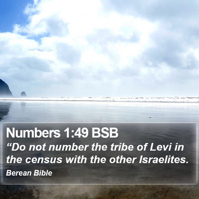 Numbers 1:49 BSB Bible Verse Image