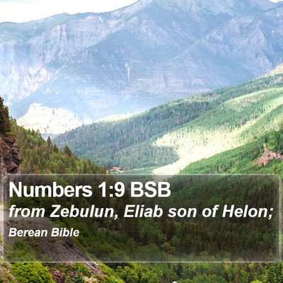 Numbers 1:9 BSB Bible Verse Image