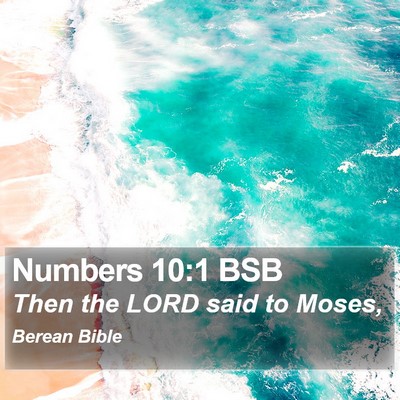 Numbers 10:1 BSB Bible Verse Image