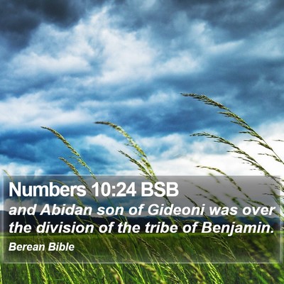 Numbers 10:24 BSB Bible Verse Image