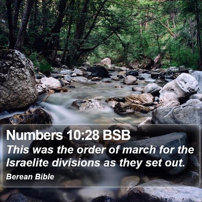 Numbers 10:28 BSB Bible Verse Image