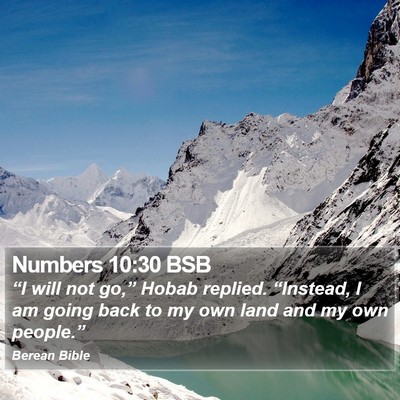 Numbers 10:30 BSB Bible Verse Image
