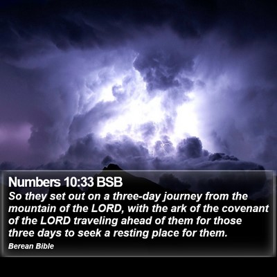 Numbers 10:33 BSB Bible Verse Image