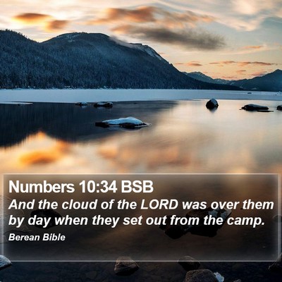Numbers 10:34 BSB Bible Verse Image
