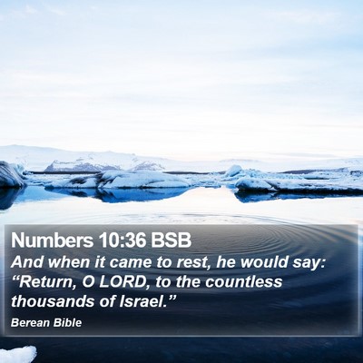 Numbers 10:36 BSB Bible Verse Image
