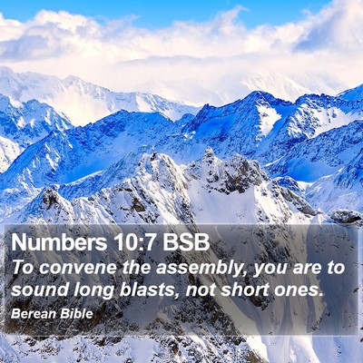 Numbers 10:7 BSB Bible Verse Image