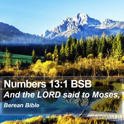 Numbers 13:1 BSB Bible Verse Image