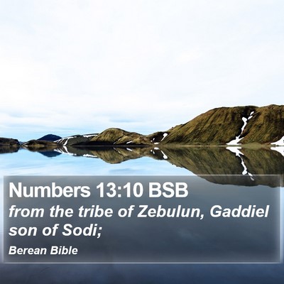 Numbers 13:10 BSB Bible Verse Image