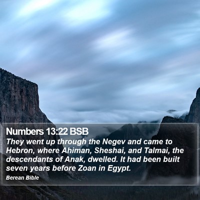 Numbers 13:22 BSB Bible Verse Image