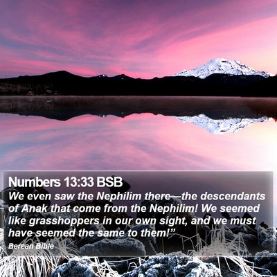 Numbers 13:33 BSB Bible Verse Image